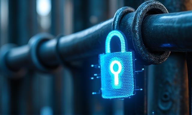 Concetto di sicurezza dati e acciaio